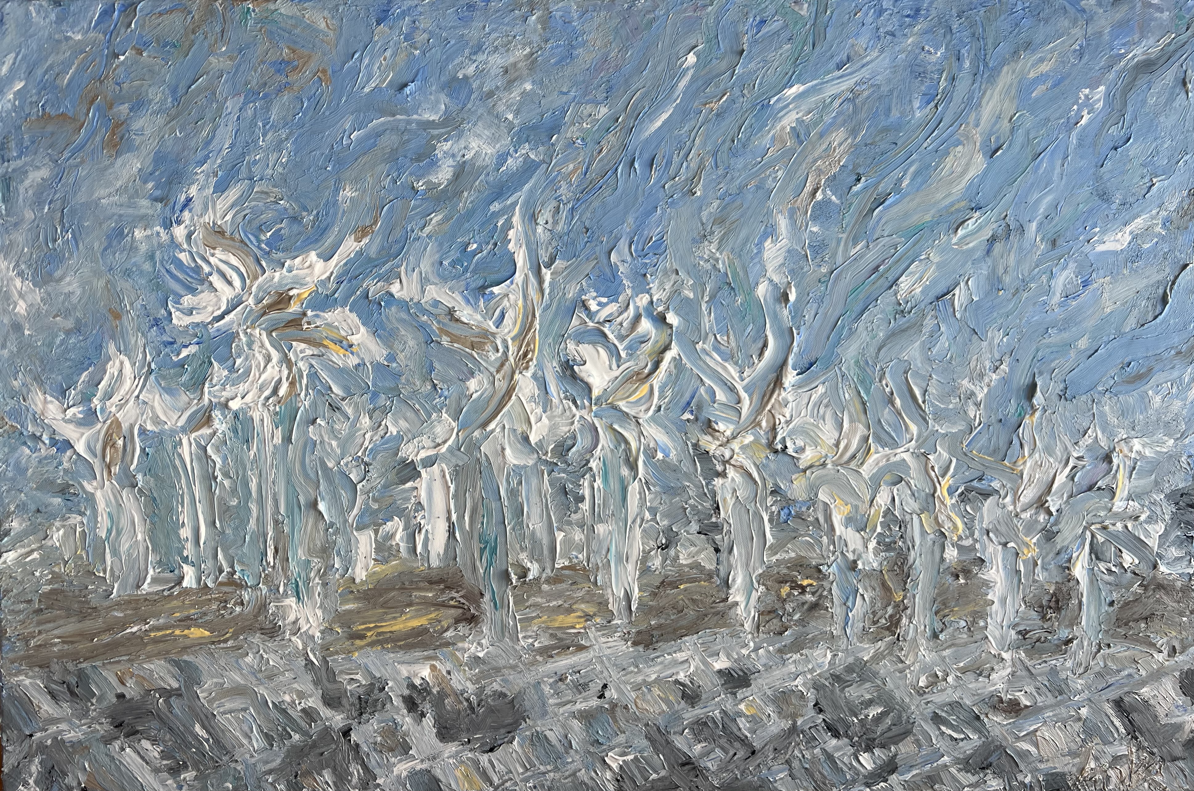 Vzplanutí | Flare-up, 100x70, acrylic on canvas, 2022