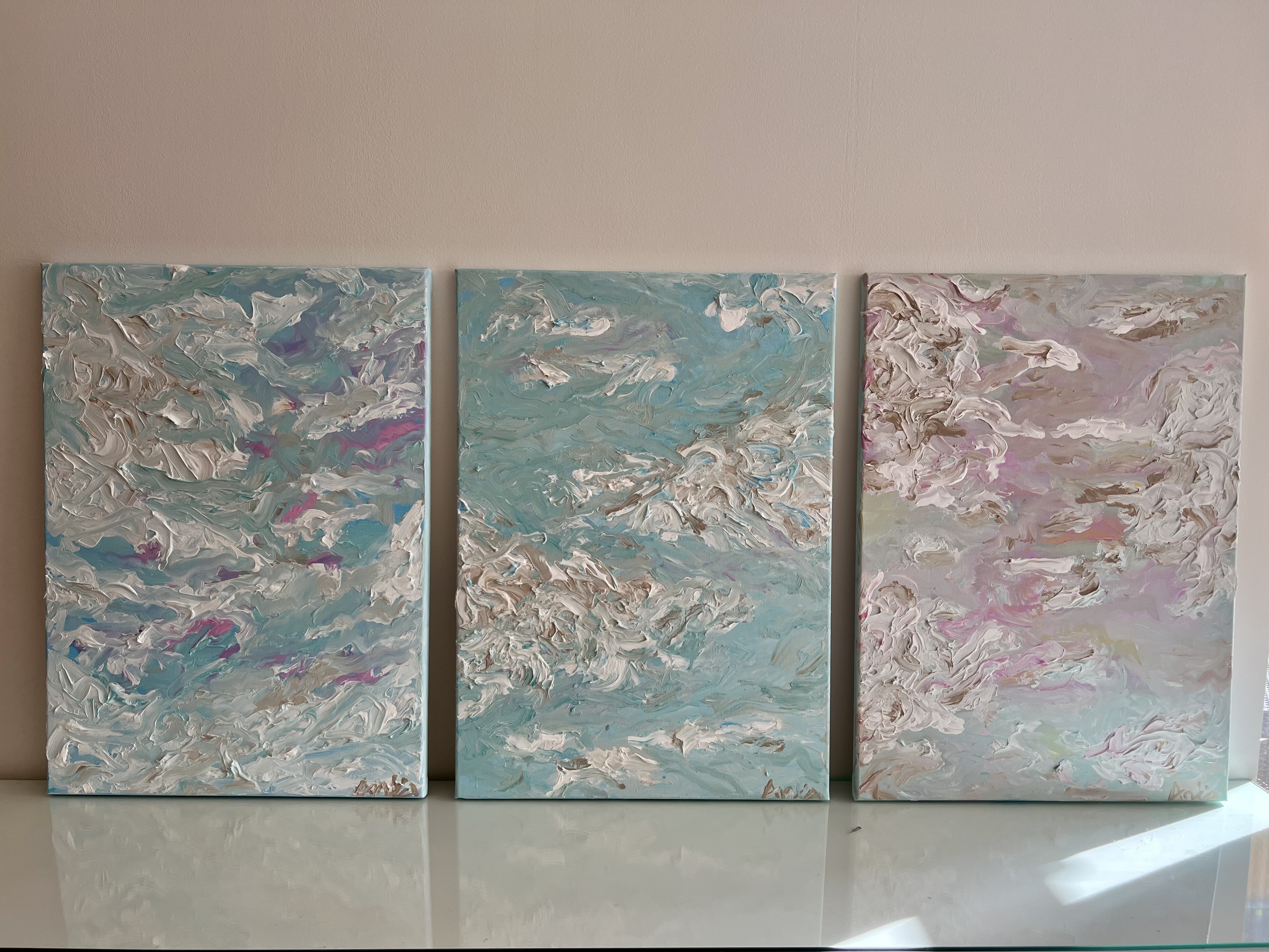 Rozbřesk: Včera, Dnes, Zítra | Daybreak: Yesterday, Today, Tomorrow, 50x70, acrylic on canvas, 2023