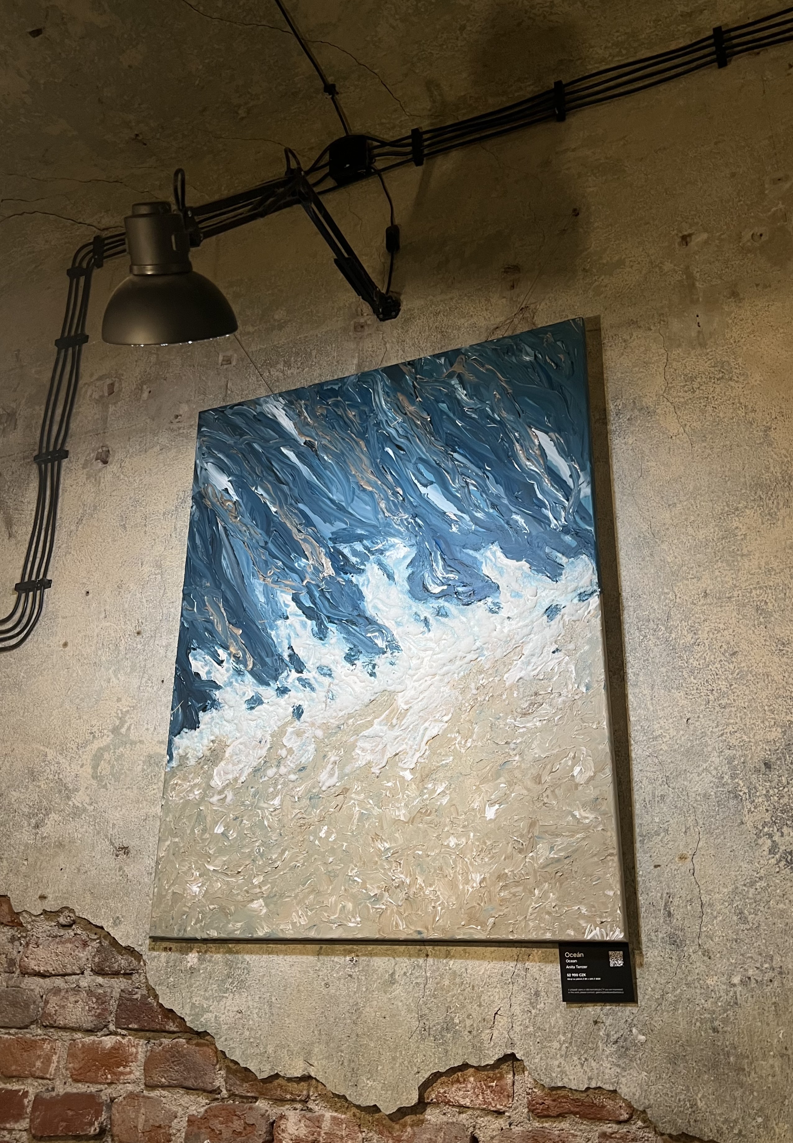 Oceán | Ocean, 80x100, acrylic on canvas, 2024
